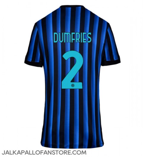 Inter Milan Denzel Dumfries #2 Kotipaita Naisten 2025-26 Lyhythihainen Inter Milan Denzel Dumfries #2 Kotipaita Naisten 2025-26 Lyhythihainen